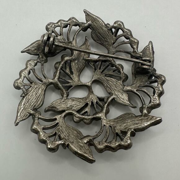 VINTAGE Brooch, Vintage Christmas Brooch, Christmas Brooch, Holly and Berry 7717 - Picture 3 of 10